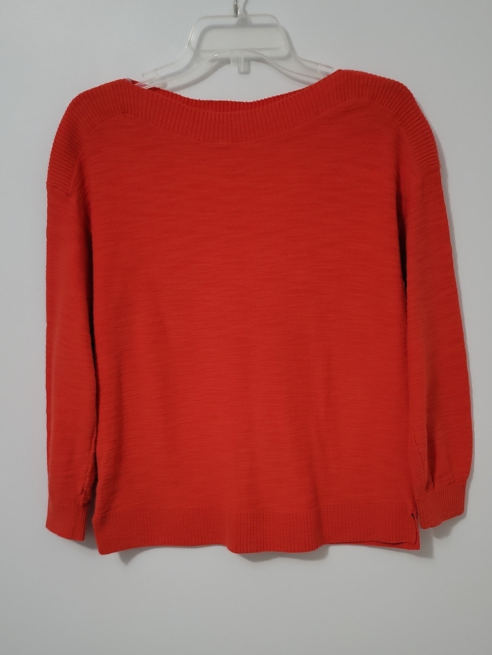 LOFT Wide Neck Red Sweater, Size Large